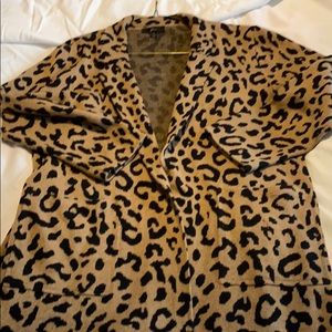 J crew cheetah print sweater